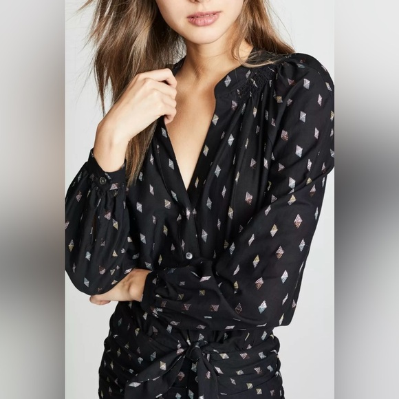 NWT Veronica Beard Alia dress size 6 black with colorful metallic party dress - Picture 13 of 14